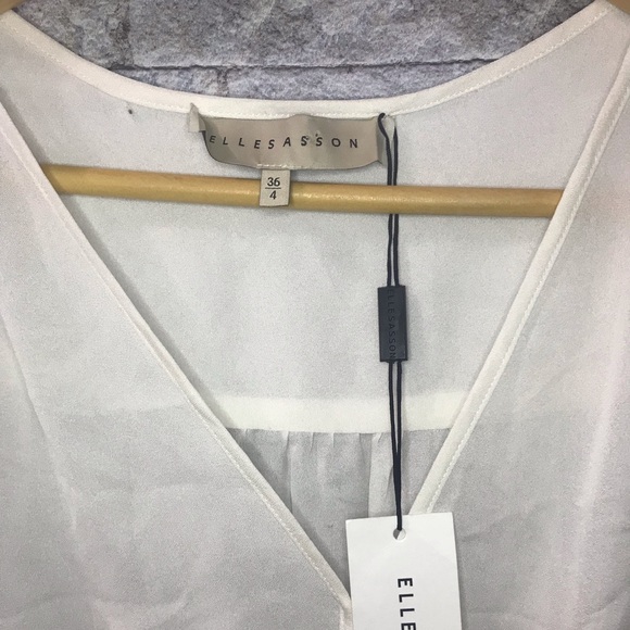 NWT Elle Sasson 100% Silk Blouse - Picture 8 of 8